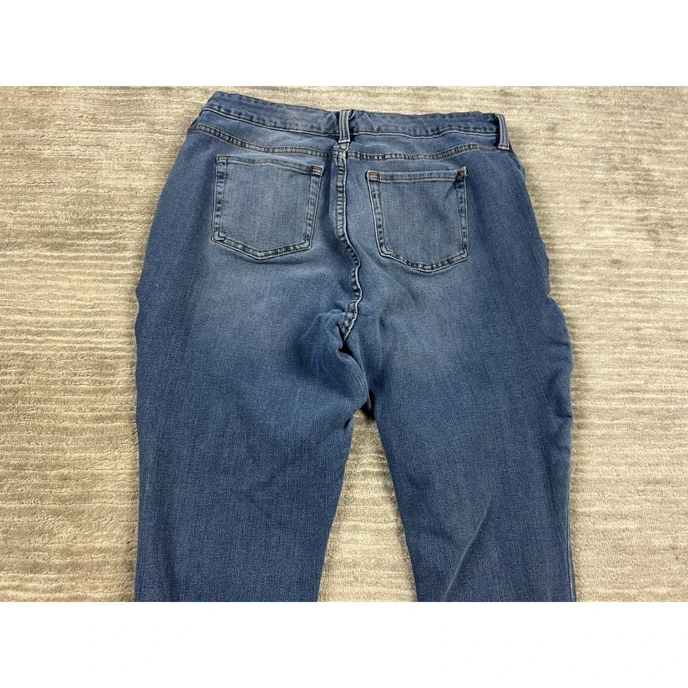 Time and Tru Jeans Womens‎ 14 Blue Denim Cotton Blend High Rise Skinny